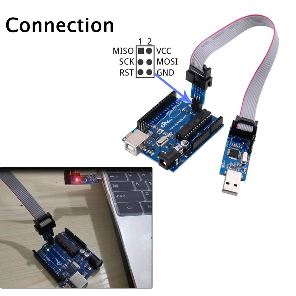 for ATMEL 51 AVR USB ISP ASP Microcontroller Programmer Downloader with 1 PCS