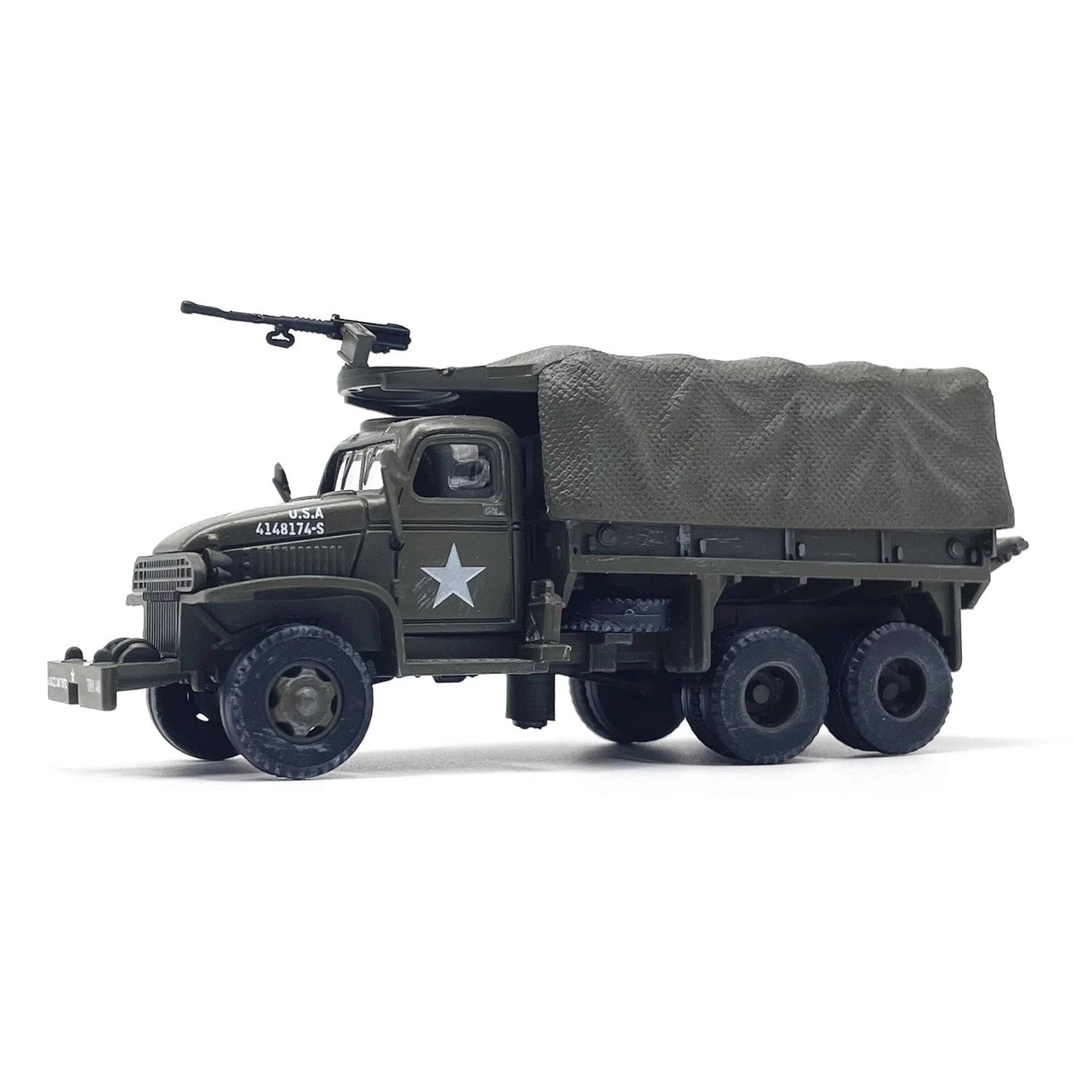 1/72 Scale WWII US Army GMC CCKW 353 Truck Military Simulation Model Toy Gift
