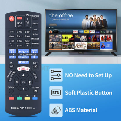 N2QAYB001023 Remote Control For Panasonic DVD Home Theater DMP-BDT270