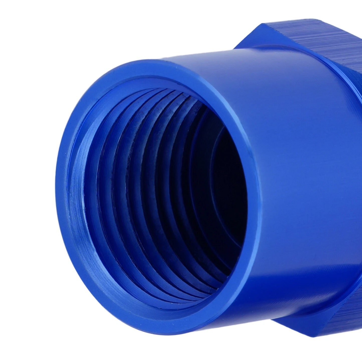 6AN Adapter Fitting Set For GM TBI Style (metric O-ring) Fuel Sending Unit Blue