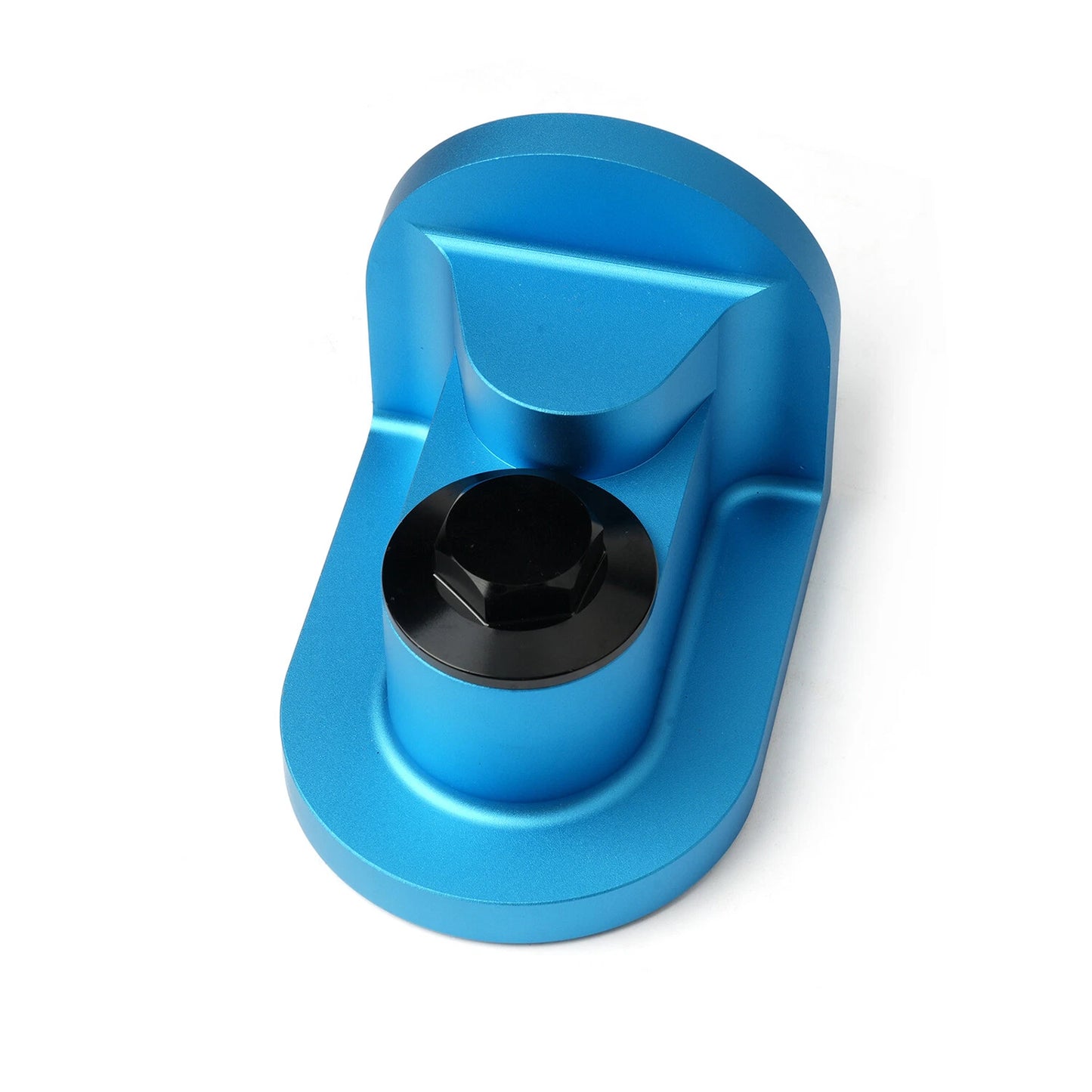 For Ford M-6880-B50 90 Degree Billet Engine Oil Filter Adapter Blue