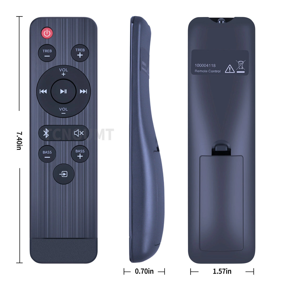 100004118 Replacement Remote Control For ONN 32 Inch 2.1 Soundbar System