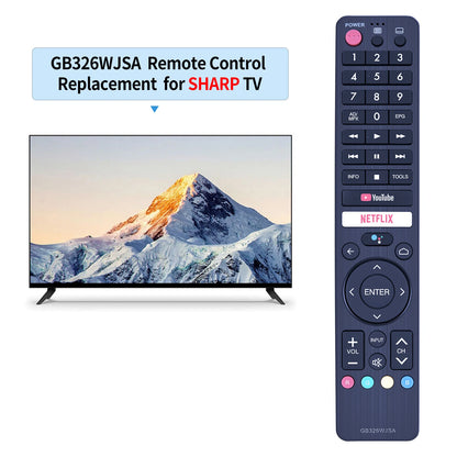 GB326WJSA Voice Remote Control For Sharp LCD TV 4T-C50BJ3T 4T-C60BJ1T