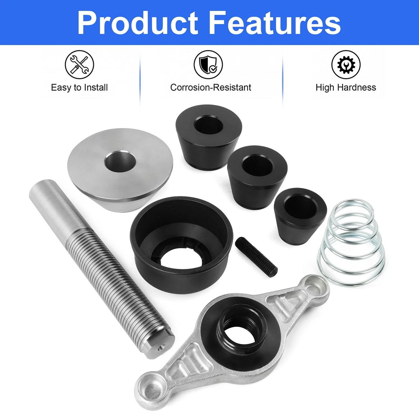 Complete 28mm to 40mm Shaft Conversion Kit with Cones & Wing Nut
