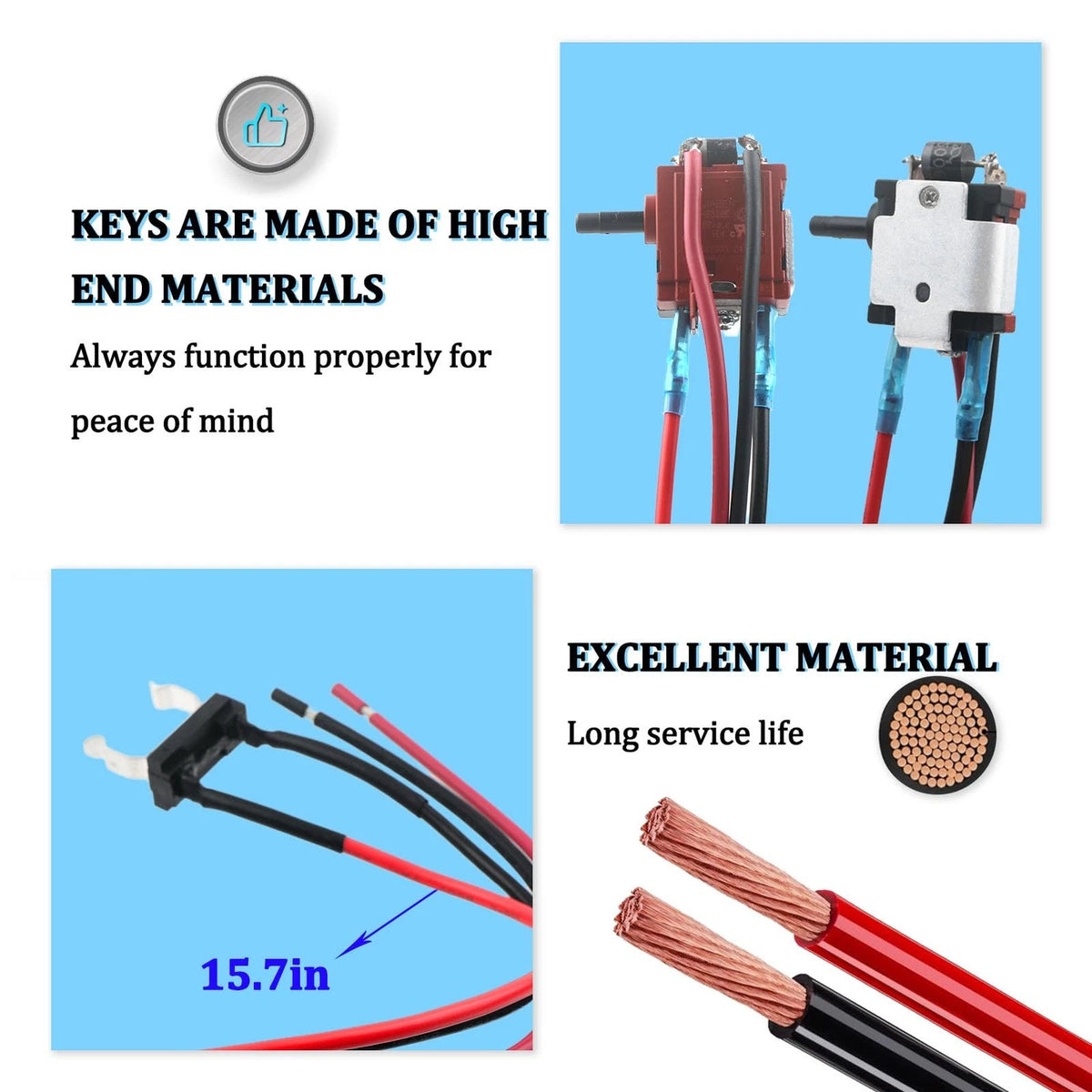 291632001  Wiring Harness OME Part for Ryobi 18V Cordless Leaf
