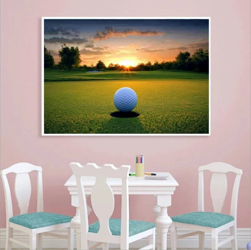 MaiYiYi 5D Golf Diamond Painting Art Kits, 16x12 inches 40x30 cm, Clear