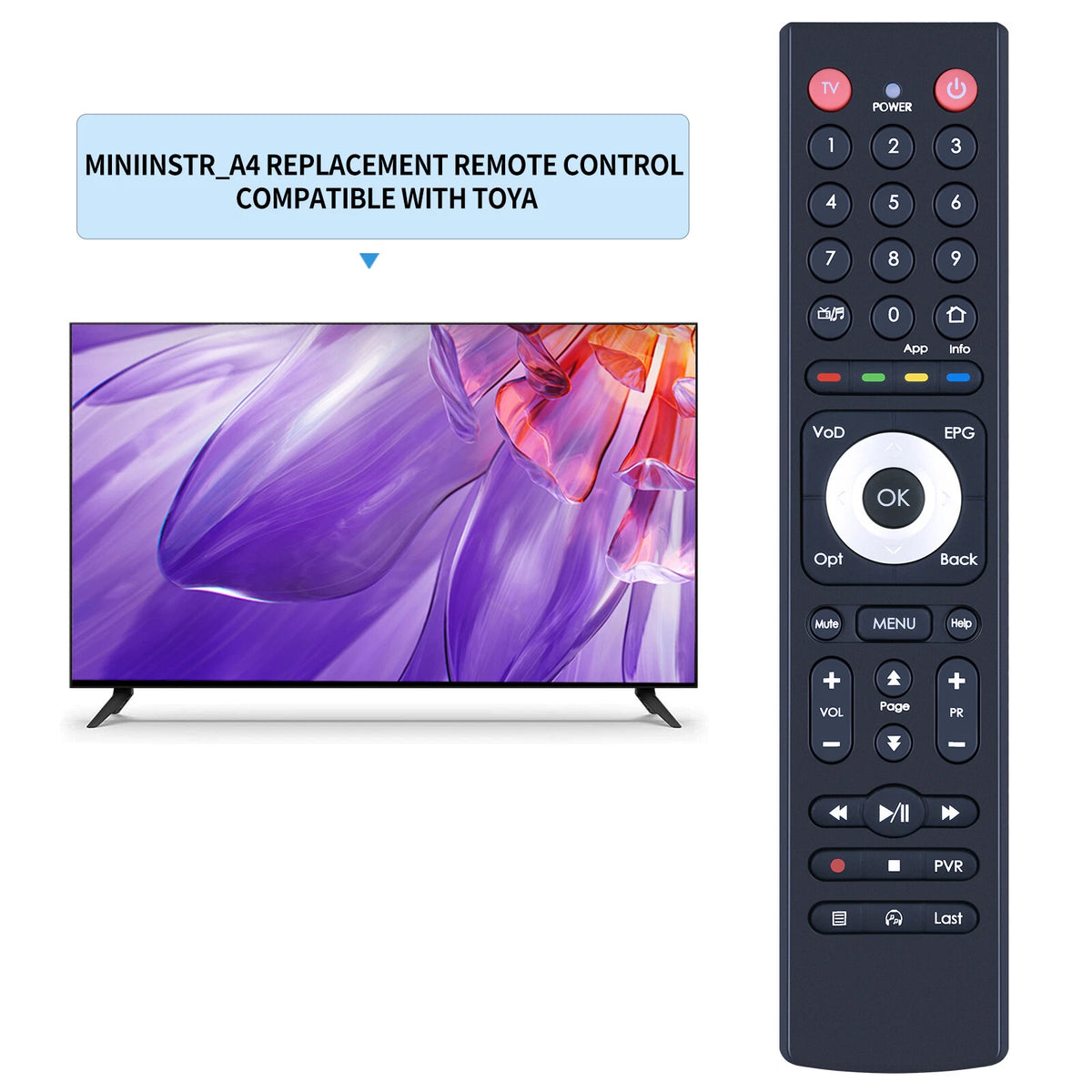 Replacement Remote Control For TOYA 4K C55CX