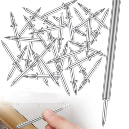 100Pcs  Double-Head Seamless Installation Metal Nail For Skirting Thread