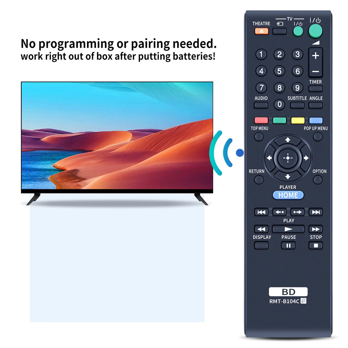 RMT-B104C For Sony Player Remote Control BDP-S185 BDP-S270