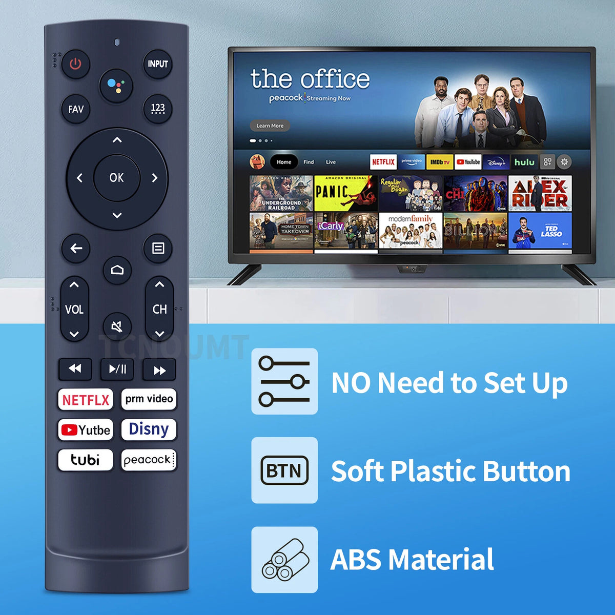 ERF3A90 Remote Control For Hisense Smart TV ERF3M90H ERF3V90H