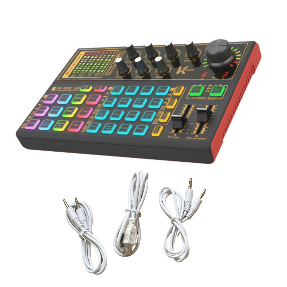 1set K300 Sound Card High Quality Recording Equipment For Live Broadcasts