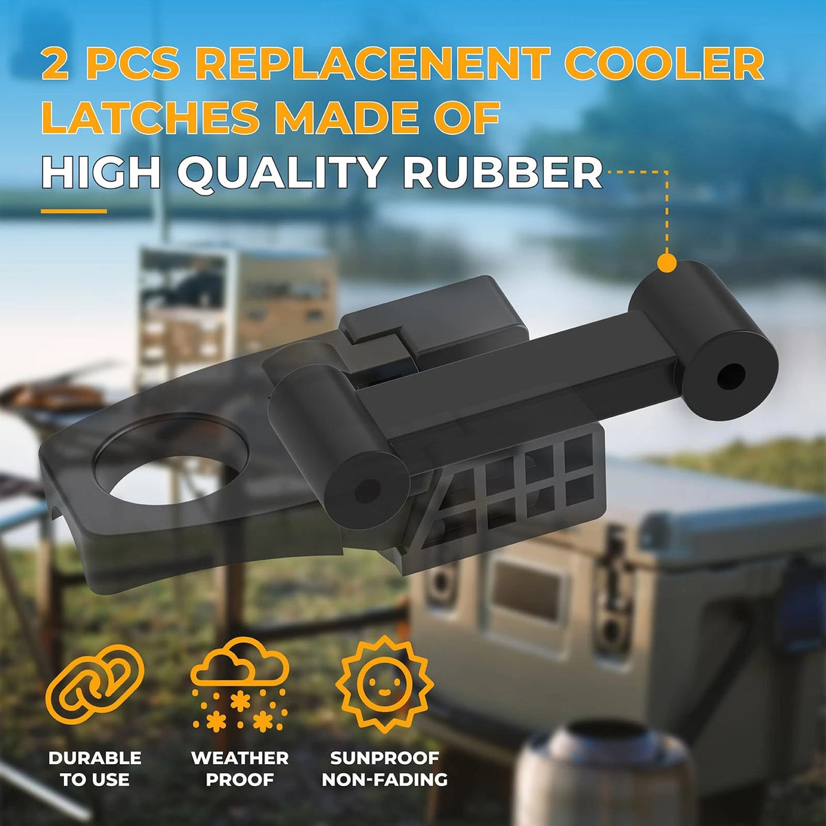 Cooler Cam Latch Fit for Fatboy,Bird Oversized, Black