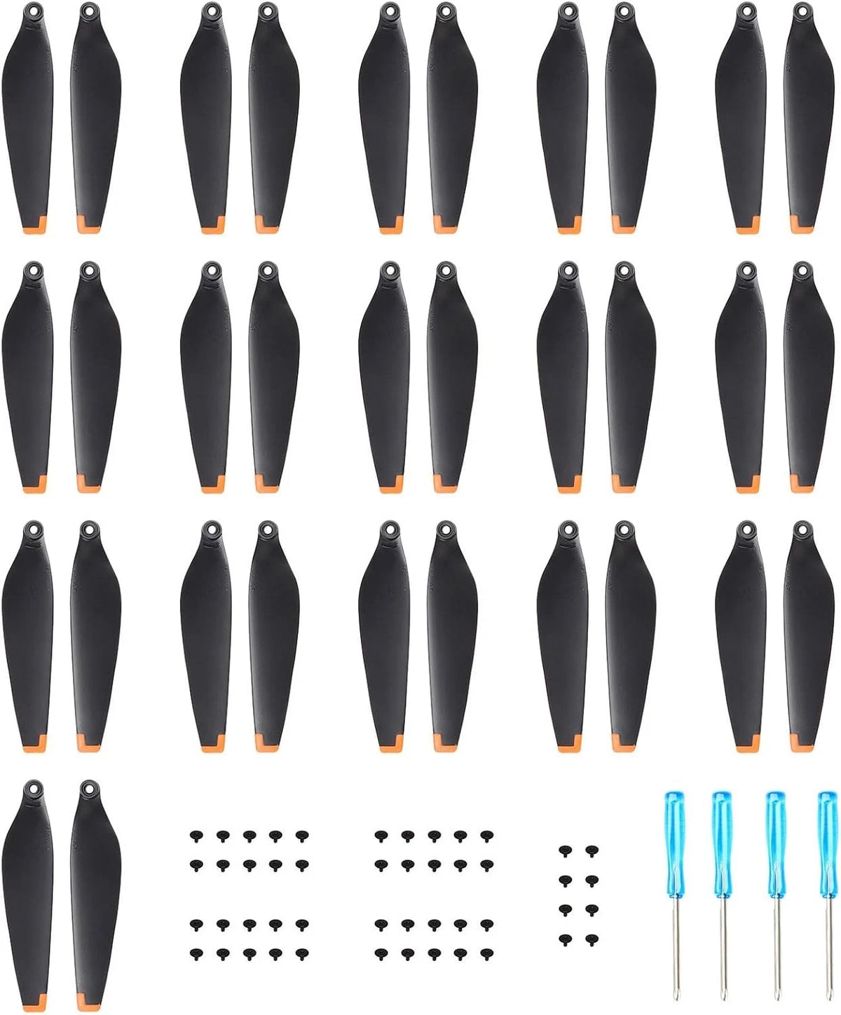 32Pcs Propellers for DJI Mini 3 Pro/Mini 4 Pro Drone Accessories orange
