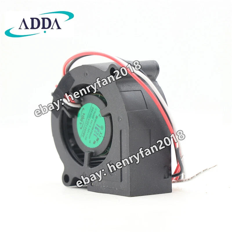 ADDA Fan AB05012DX200300 Blower Fan DC 12V 0.15A 50*50*20MM 3-Wire Cooling Fan