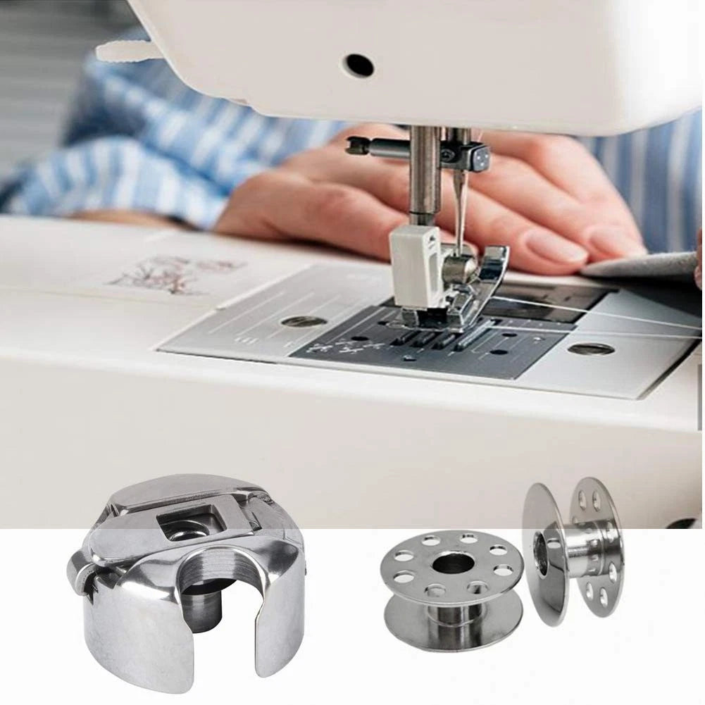 Fbshicung 31Pcs Industrial Sewing Machine Bobbins, Presser Feet, and Bobbin...