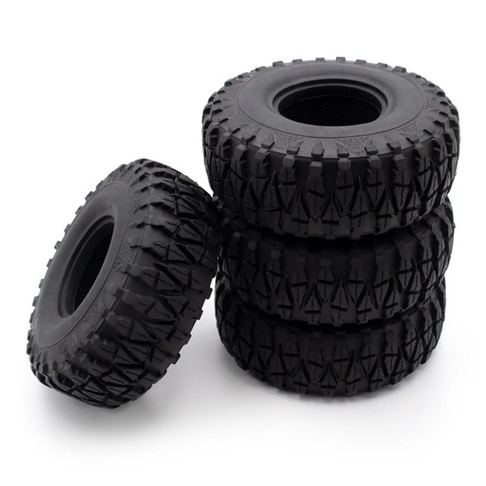 4Pack 1/10 RC Car 1.9" Rubber Wheel Tyres Tires Cover For 1.9in RC Wheel Rim D
