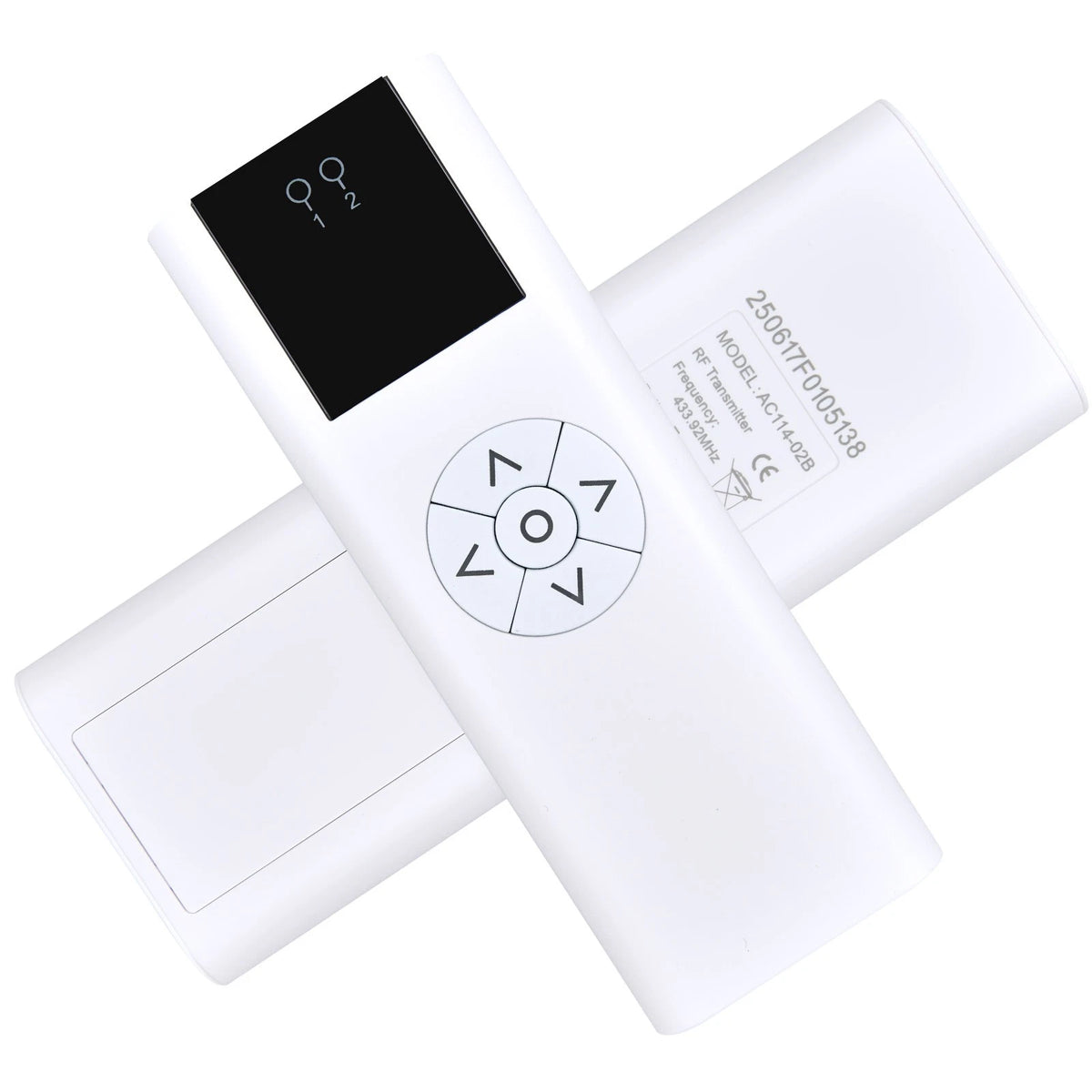 AC114-02B 02 Channel Remote Control For Motorized Wireless Blinds Controller