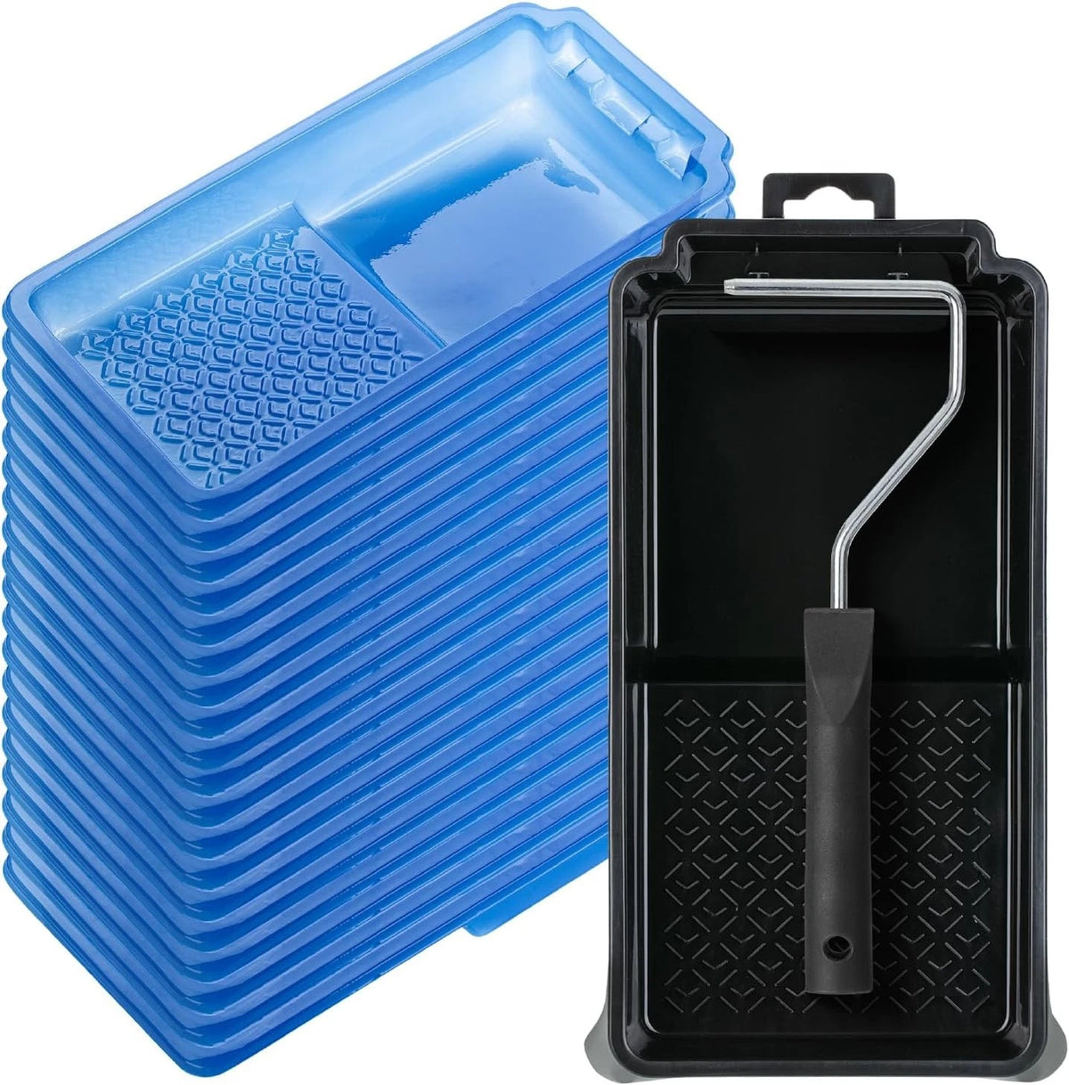 Bates- 4 Inch Paint Tray Set, 22 pcs, 1x 4 Roller Tray, 20x...