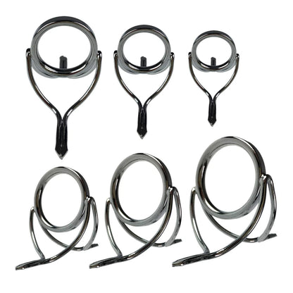 QualyQualy 6pcs Spinning Fishing Rod Guides Repair 2.2", D -