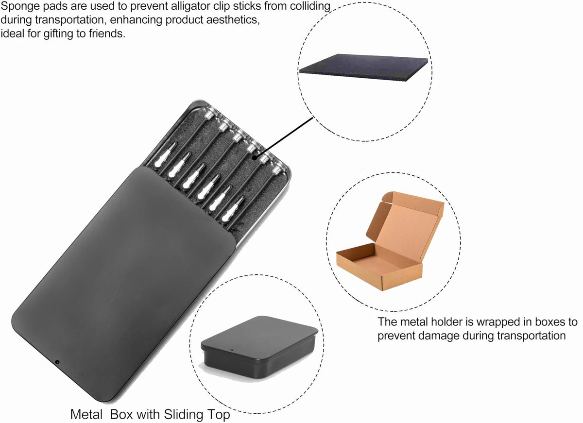 Maptipjoy Metal Painting Stand Base Holder and 12PCS 6.5 X 4 X 0.83 Inches
