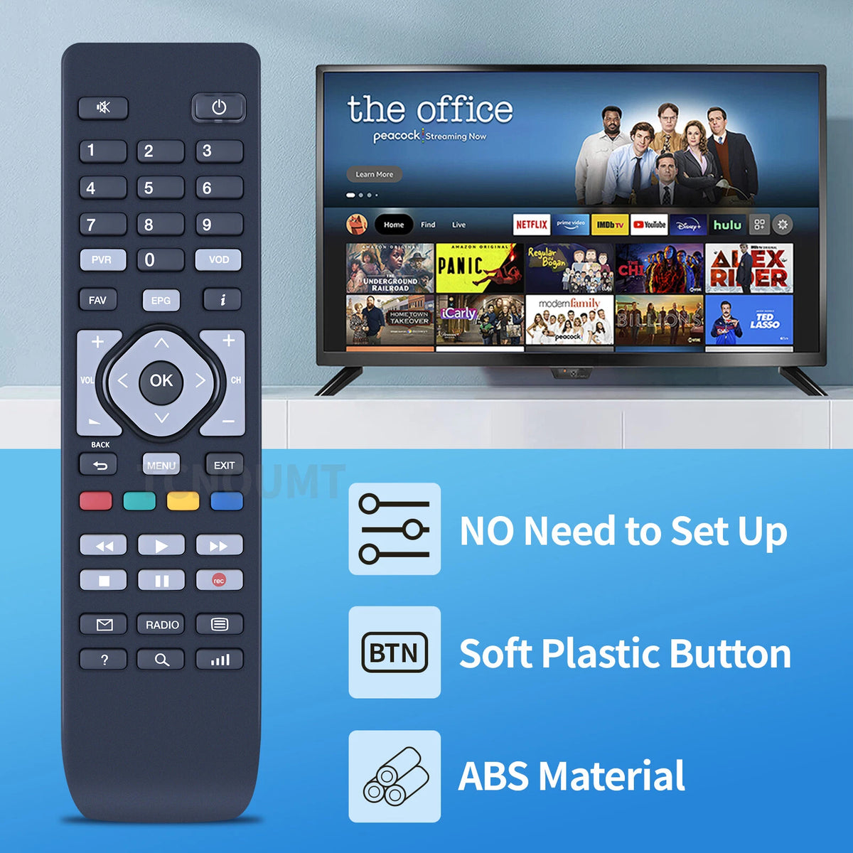 RC2764503/01B Replace Remote Control For OTE TV Set-top Box