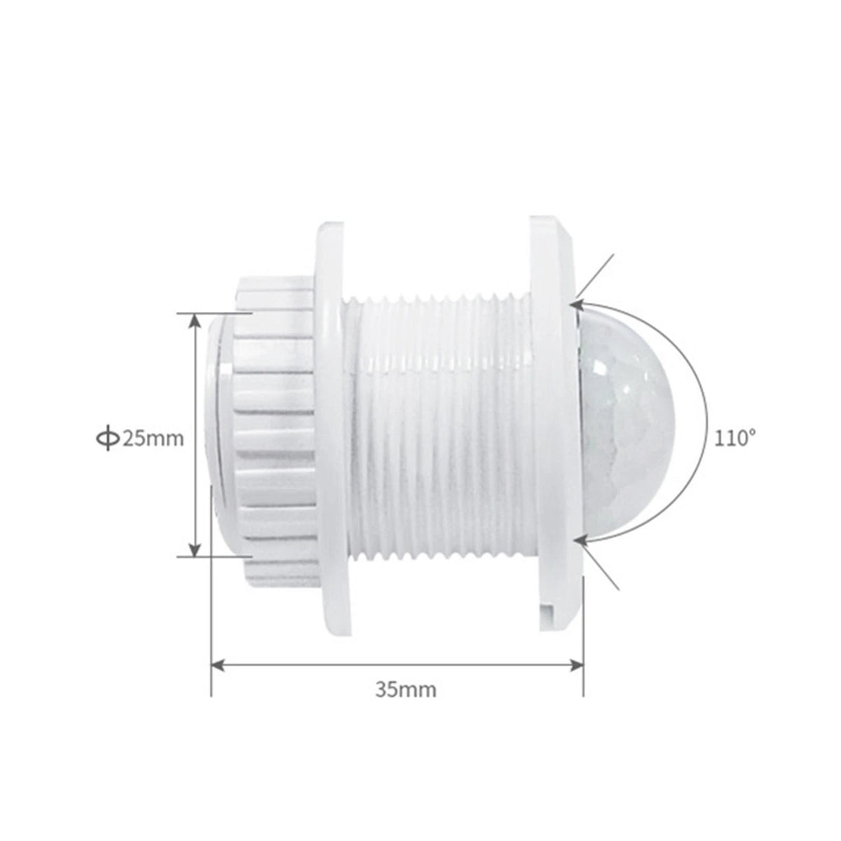 3-5m Automatic Body Infrared PIR Motion Sensor Detector Switch For LED light F