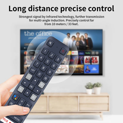 RC901V FMR1 Remote Control For TCL LED TV 32A323 40A323 43P30FS 49P30FS
