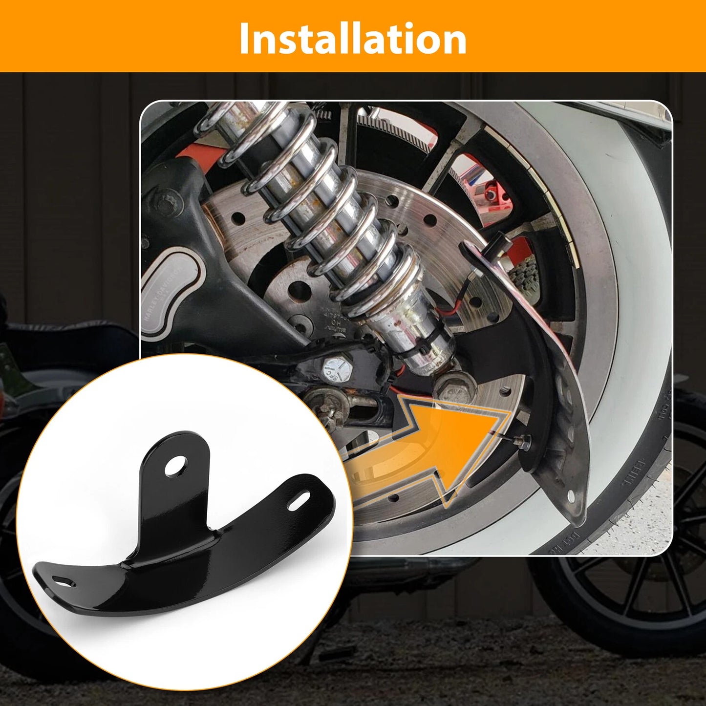 Curved License Plate Side Mount Bracket For Harley Davidson Iron 883 1200