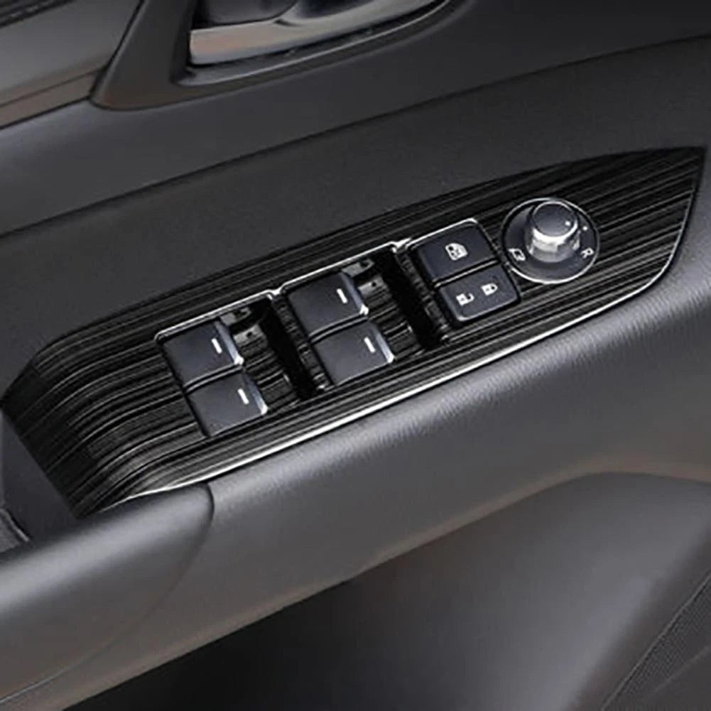 4Pack Car Window Switch Panel Cover Decorative Trim For Mazda CX-5 CX5 2017 2018