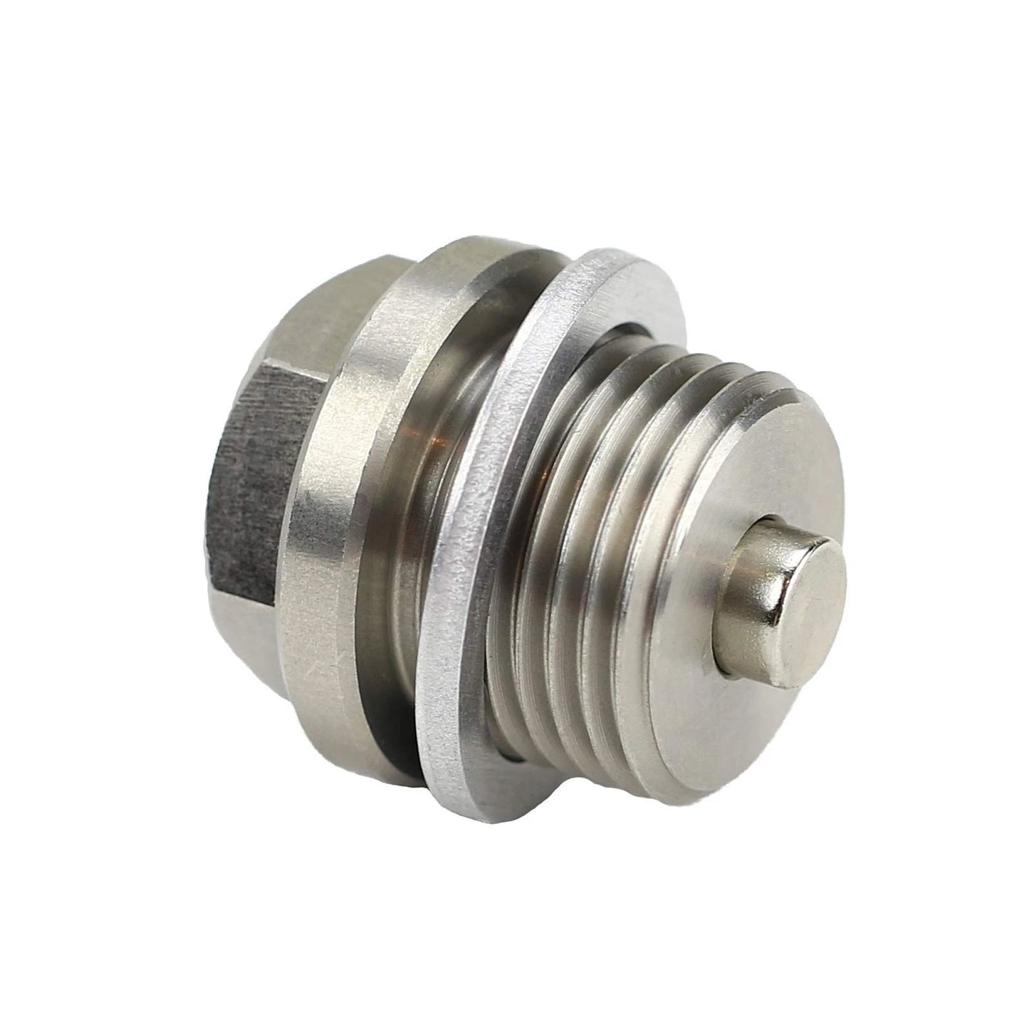 Votex - Made in USA - M18 x 1.5MM M18-1.5 Magnetic Drain Plug, Silver