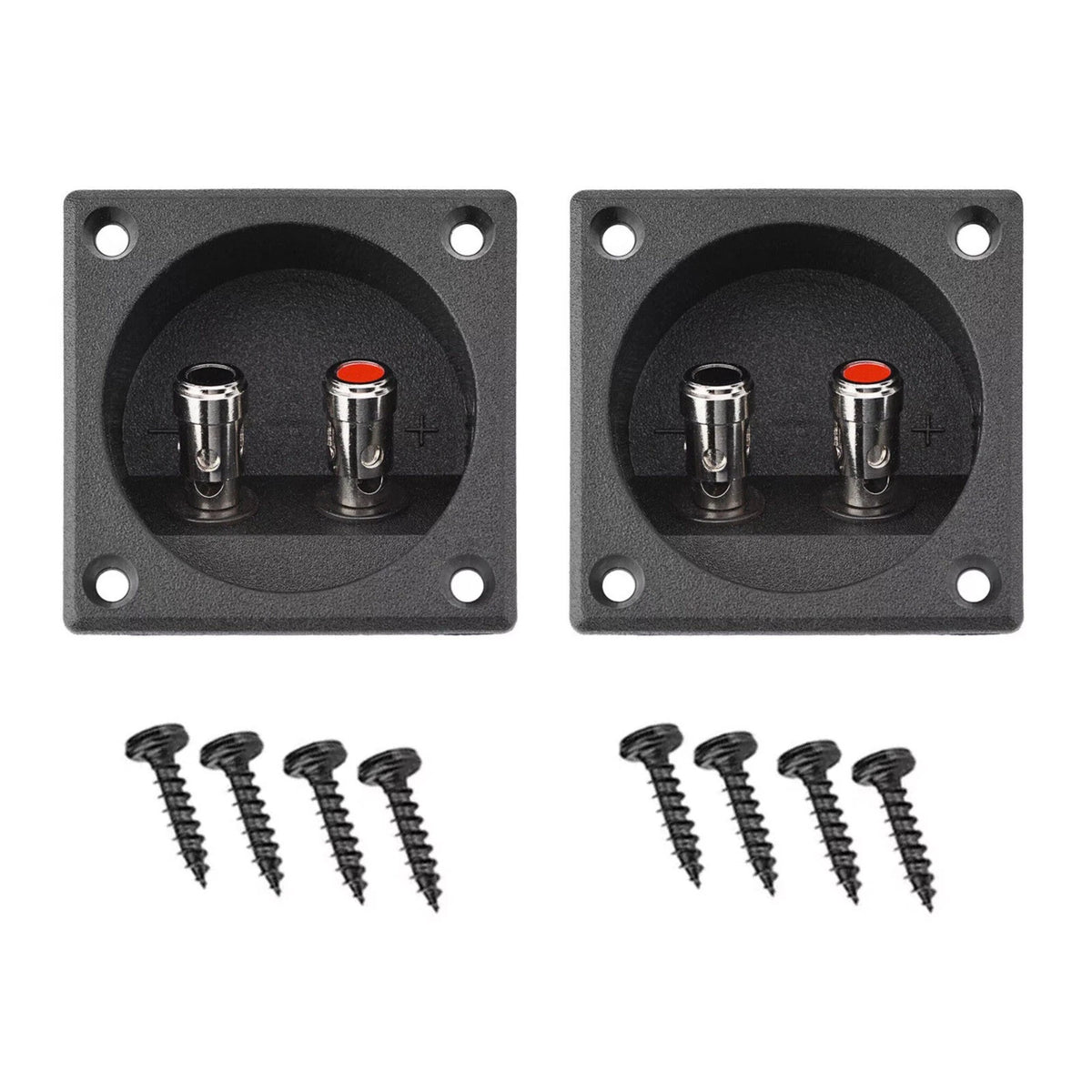 57 x 57 x 26mm  Speaker Box Terminal 2-Wire Round Spring Cup Connector