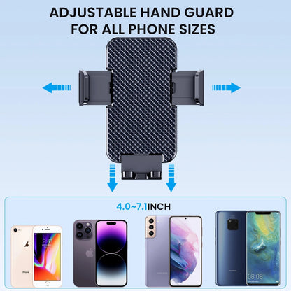 GUWEZ Phone Holders for Your Car [Military Grade Suction 10.5×7×14.5cm, Black