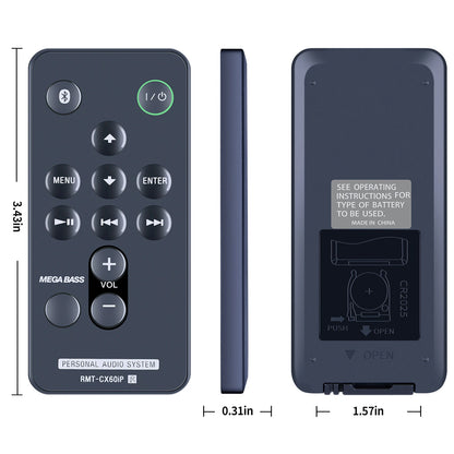 RMT-CX60iP Remote Control For Sony Audio System RDP-X60iP RDPX60iP