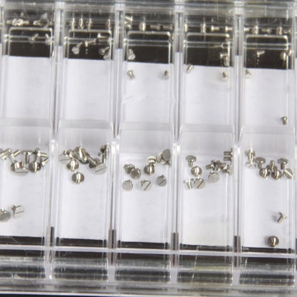 180Pcs Stainless Steel Mini Screw For Watch Back Case Watchmaker Repairing Tool