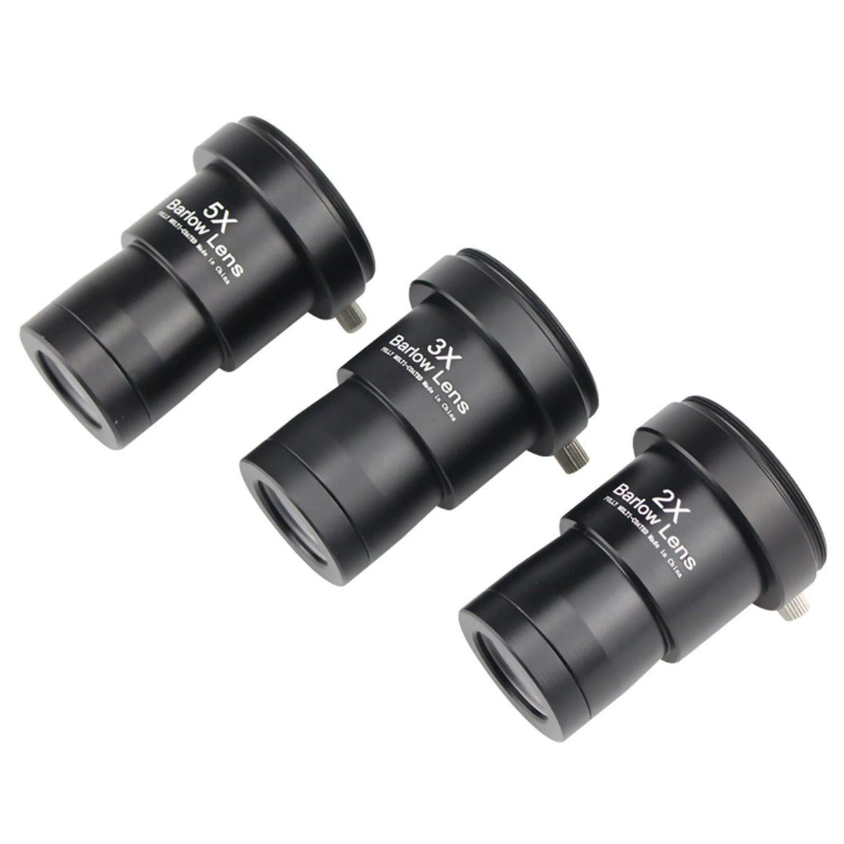 3Pcs/Set 1.25 inch Astronomical Telescope Barlow Lens 2X 3X 5X Eyepiece Lens;