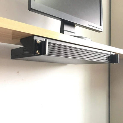 Jingchengmei 1U Steel Vertical Wall Mount Rack and Horizontal Under 1u, Black