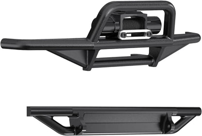 Front & Rear Bumper Aluminum Winch for Traxxas 1/18 TRX4M High Trail K10...