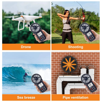 BTMETER BT-100 Handheld Anemometer, Digital Wind Speed CFM Anemometer