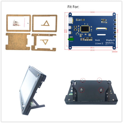 Durable 5 Inch LCD Protective Case for Raspberry Pi – HD Monitor Shell
