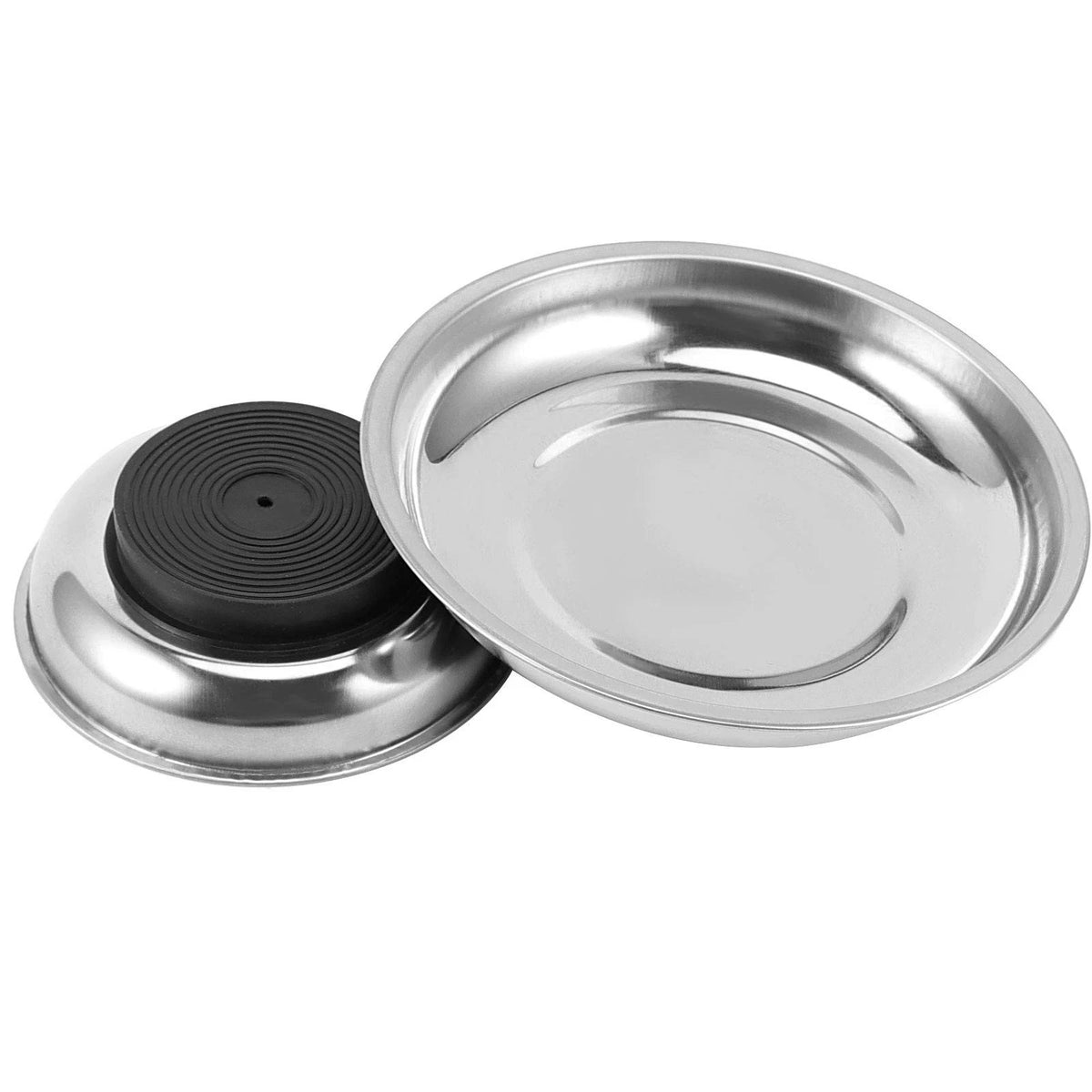 ZOENHOU 10 PCS 4” 6” Round Magnetic Tray, Stainless Steel Magnet 10