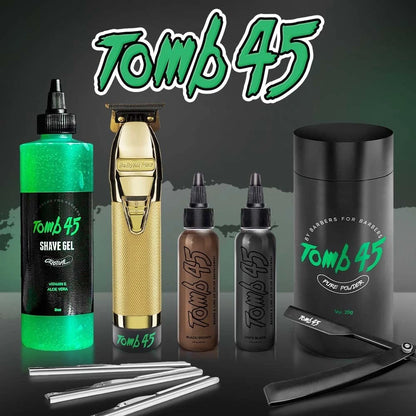 Tomb 45 Triple Cartridge Razor Holder | Disposable 1 Count (Pack of 1), Black