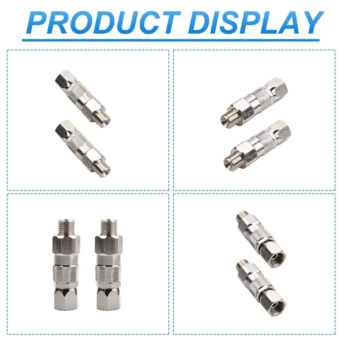 2pcs 1/4 Inch Rotating Hose Connector for Graco for Titan Airless Paint Sprayer