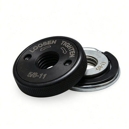 Replacement 5/8"-11 Angle Grinder Flange Nut Kit 2-Pack D-Ring & Knurled Nuts