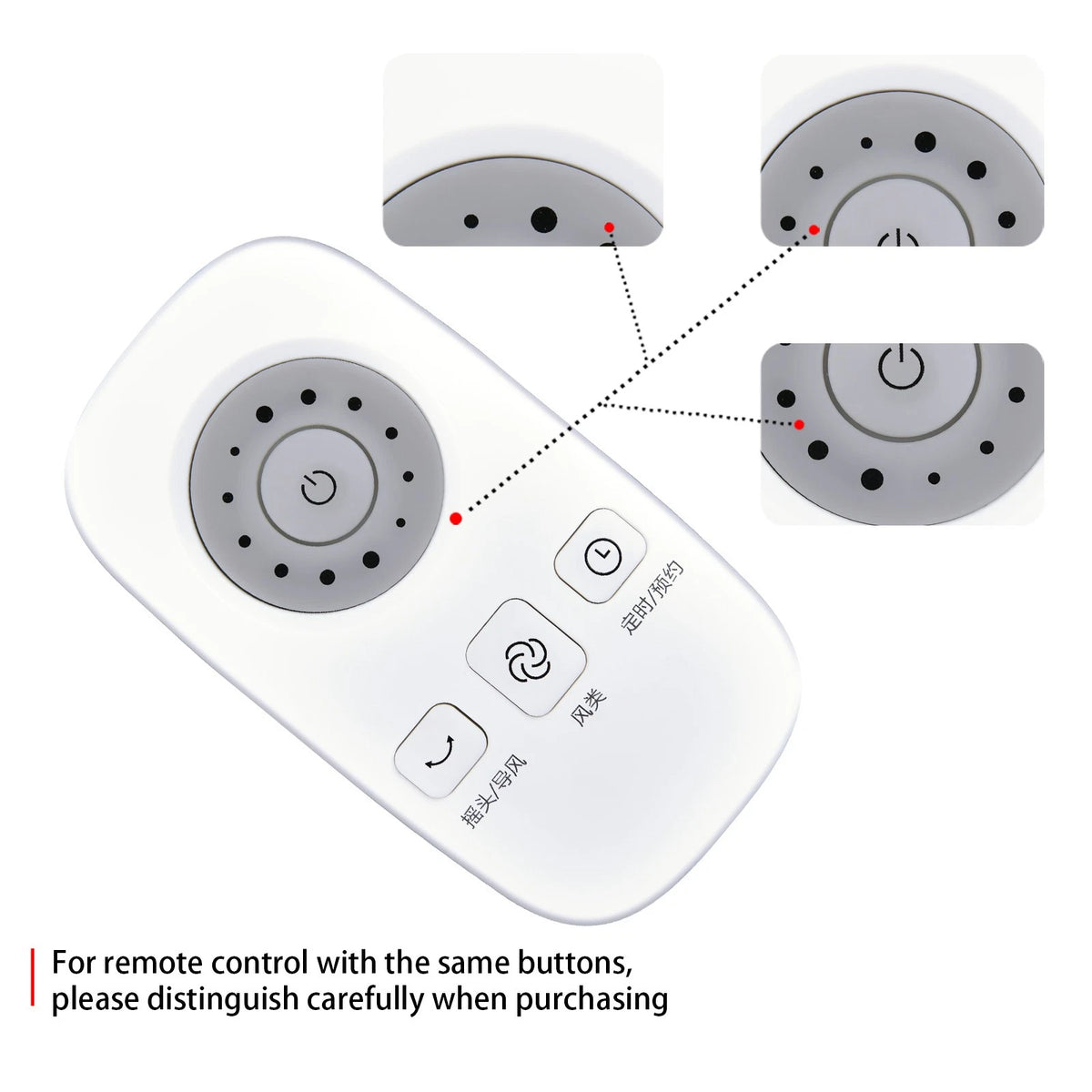 Replacement Remote Control For Sencor SFN 5200WH Pedestal Fan