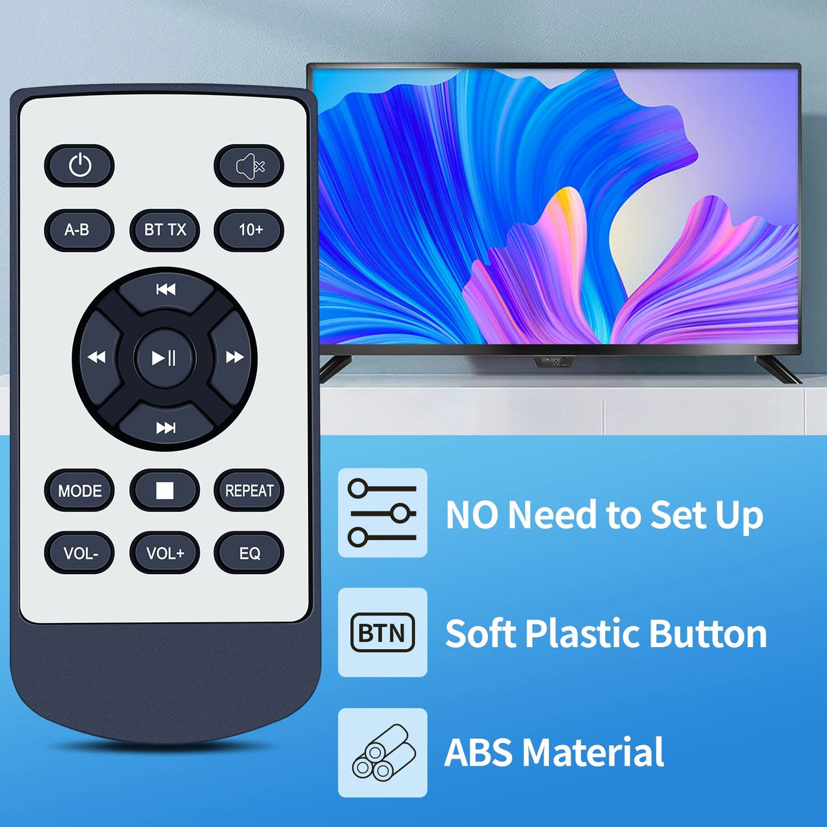 Remote Control For HOVOYNN HC030/MONODEAL MD706/Arafuna CD5120B CD Player