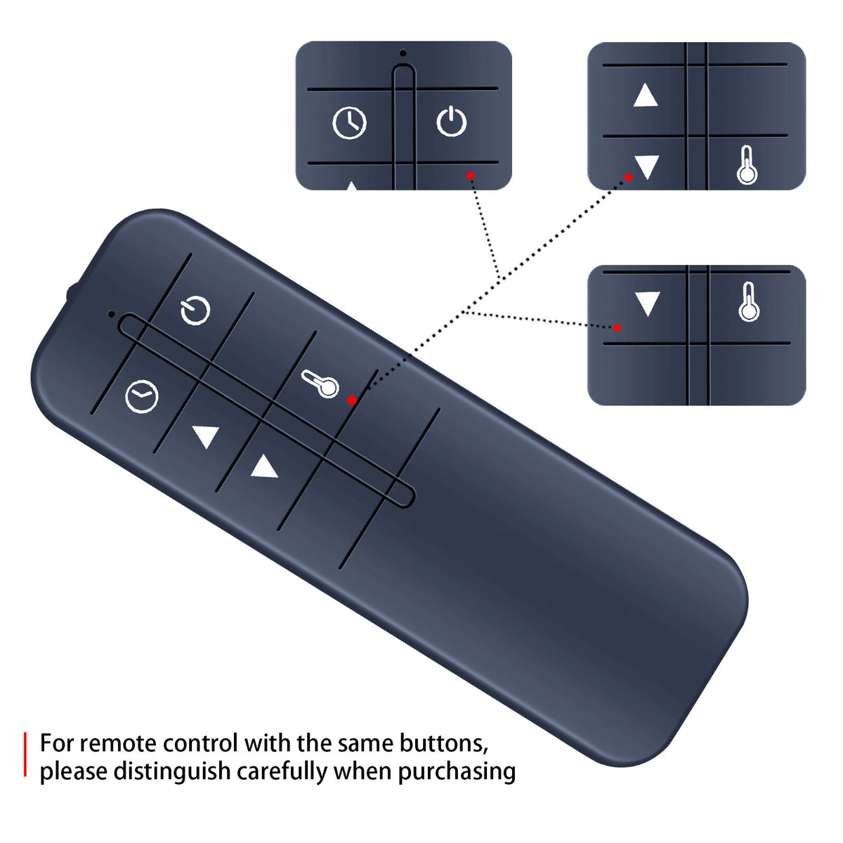 Replacement Remote Control For Heat Surge Space Heater WP18D