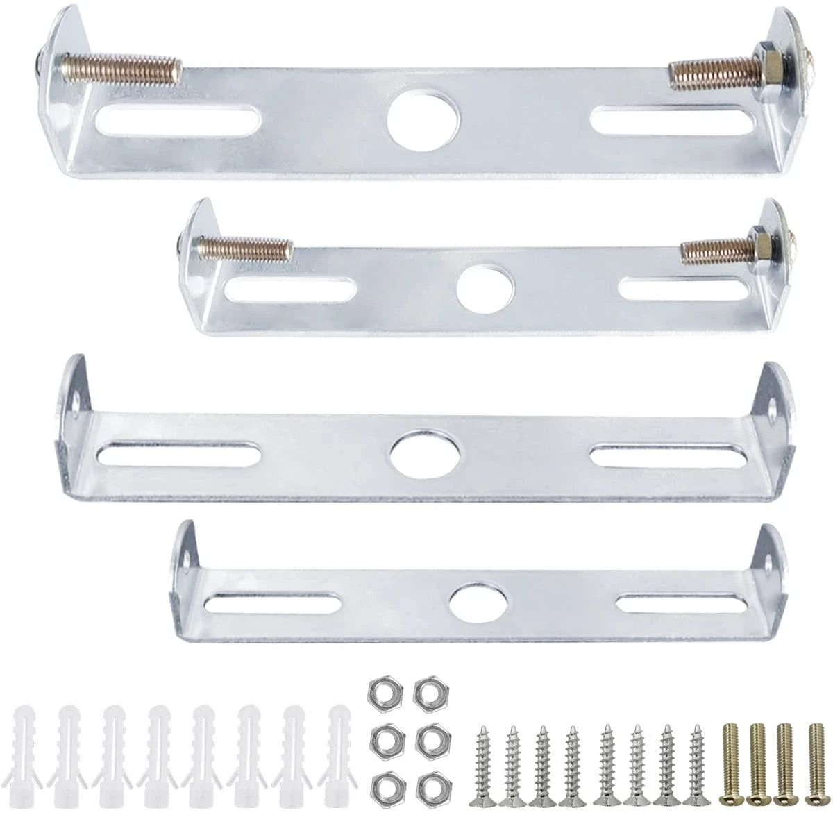 DVECUE 4Pieces Light Fixture Mounting Bracket for Ceiling 4 Sets Silver