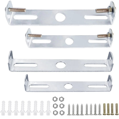 DVECUE 4Pieces Light Fixture Mounting Bracket for Ceiling 4 Sets Silver