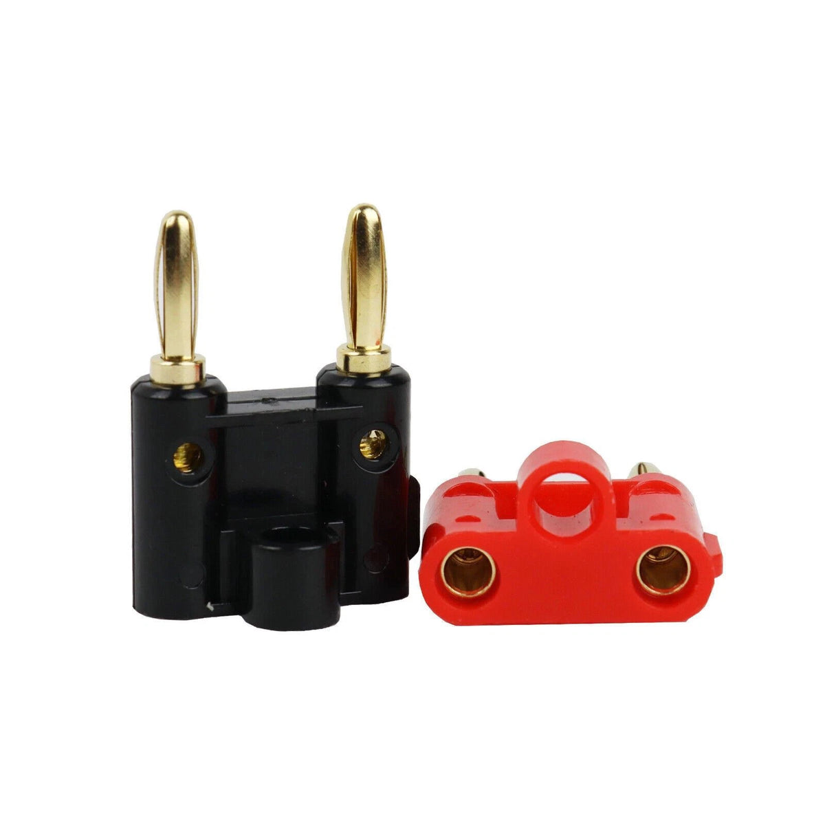 Speaker Banana Plugs Dual 4mm Gold 10PCS Copper Connectors Safe Easy Install