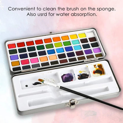 Grabie 50 Colors Watercolor Paint Set, 12.5 Ounce (Pack of 1), 50